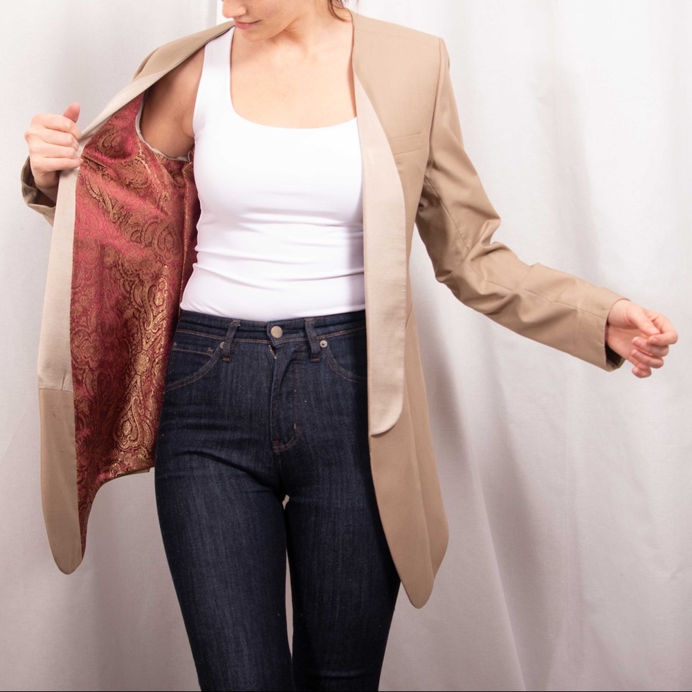 Beige Blazer with pockets